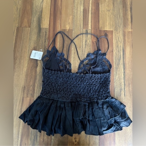 Free People black Adella top - Picture 6 of 7